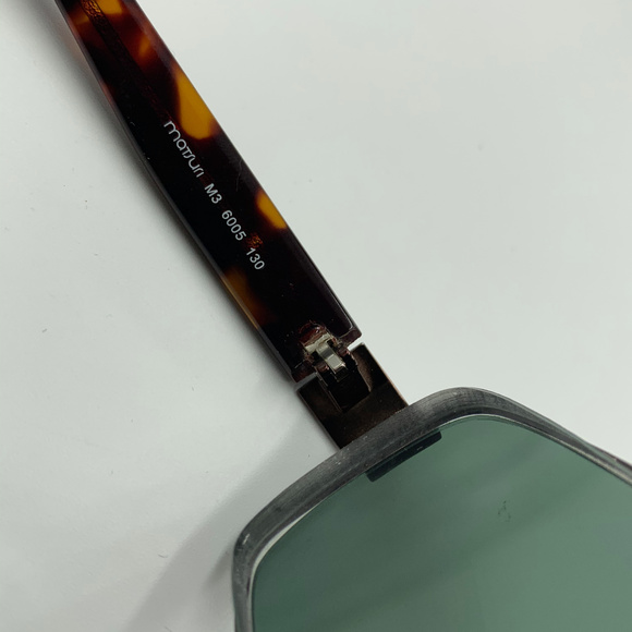 Matsuri Metal Black Brown Aviator Sunglasses - Picture 7 of 7